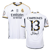 Campeones Supercopa Real Madrid CAMPEONES #13 Maillot Domicile Authentique 2023/24